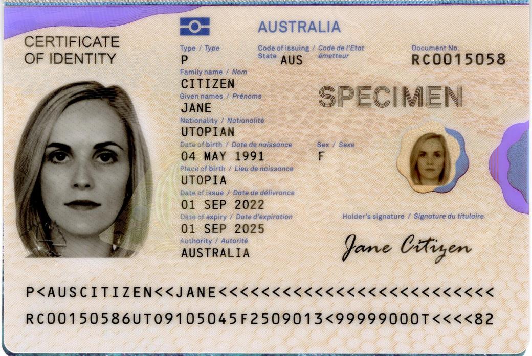 Sample Passport Document